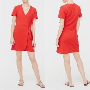 J.Crew Red Wrap Dress